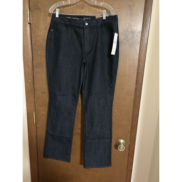 Coldwater Creek Women's Jeans Natural Fit Mini Bootcut Dark Wash Mid Rise 12 - Picture 1 of 7